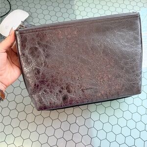 Givenchy Voyou metallic leather pouch